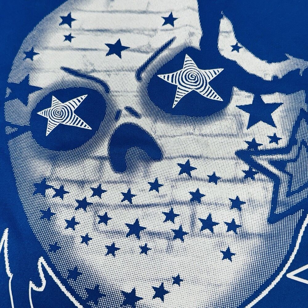 Wild Bold Graphic Tee Small Romwe Aesthetic on Lock NWT Hockey Mask Stars